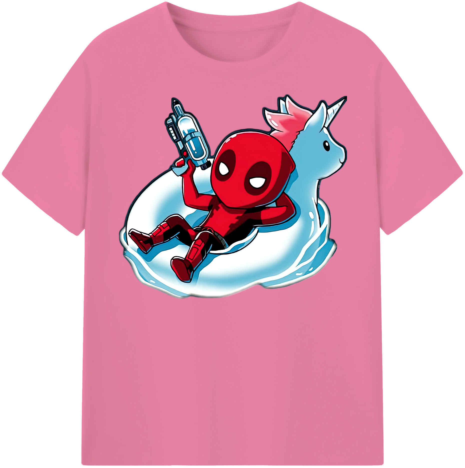 （画像用） Deadpool デッドプール 綿100％半袖Tシャツ（フロントプリント）